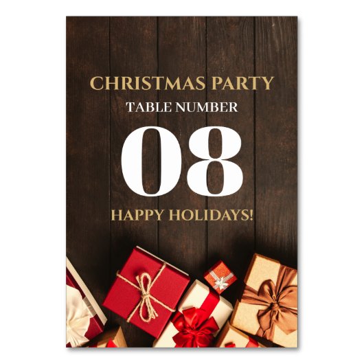 Rustige cadeaudoos, kerstmis kaart (Achterkant)