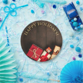 Rustige cadeaudoos, kerstmis papieren bordje (Feest)