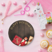 Rustige cadeaudoos, kerstmis papieren bordje (Feest)