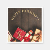 Rustige cadeaudoos, kerstmis servet (Voorkant)