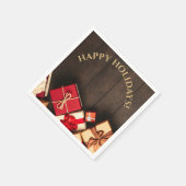 Rustige cadeaudoos, kerstmis servet (Hoek)