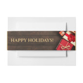 Rustige cadeaudoos, kerstmis uitnodigingen wikkel (Voorkant Voorbeeld)