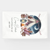 Rustige Camp Bruid Bachelorette Feest/Weekend Spandoek (Horizontaal)