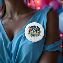 Rustige Camp Bruid Persoonlijke Bachelorette Feest Ronde Button 5,7 Cm