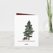 Rustige Camping Glamping Natuur Bedankkaart (Achterkant)