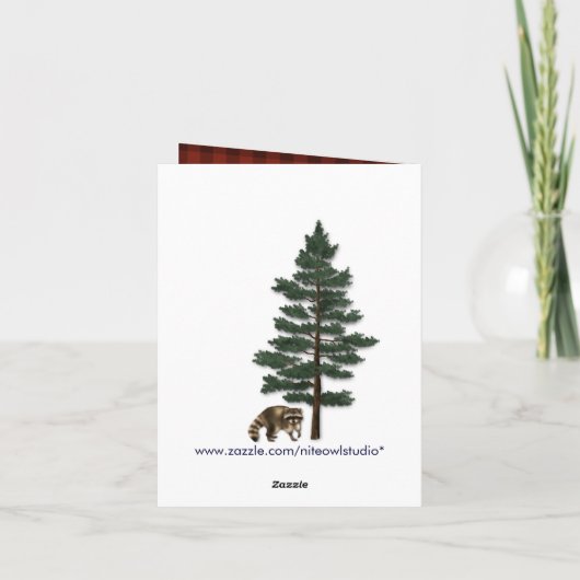 Rustige Camping Glamping Natuur Bedankkaart (Achterkant)