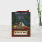 Rustige Camping Glamping Natuur Bedankkaart (Voorkant)