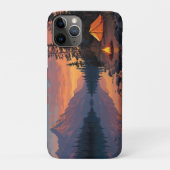 Rustige Camping Scene bij een bergmeer Case-Mate iPhone Case (Achterkant)