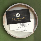 Rustige Carpenter Round Saw Construction Carpentry Visitekaartje