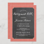 Rustige Chalk BBQ van de Pensioenpartij Kaart (Voorkant / Achterkant)