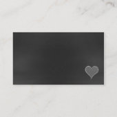 Rustige Chalk Board Wedding Escort Card Plaatskaartje (Achterkant)