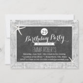 Rustige Chalkboard Wood met rotshaarvis, zaterdag Kaart (Voorkant)