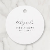 Rustige champignonbroeken op zaterdag bedankjes labels (Achterkant)