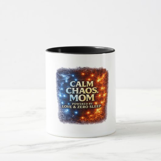 Rustige Chaos Moeder Mok, Grappige Moeder Koffieko Mok (Midden)