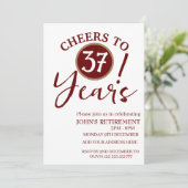 Rustige Cheers naar werkjaren Funny Retirement Kaart (Staand voorkant)