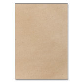 Rustige Chic Faux Kraft Calligraphy Food Tent Kaar Kaart (Achterkant)