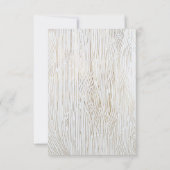 Rustige Chic Gold Wood Wedding RSVP-menuopties RSVP Kaartje (Achterkant)