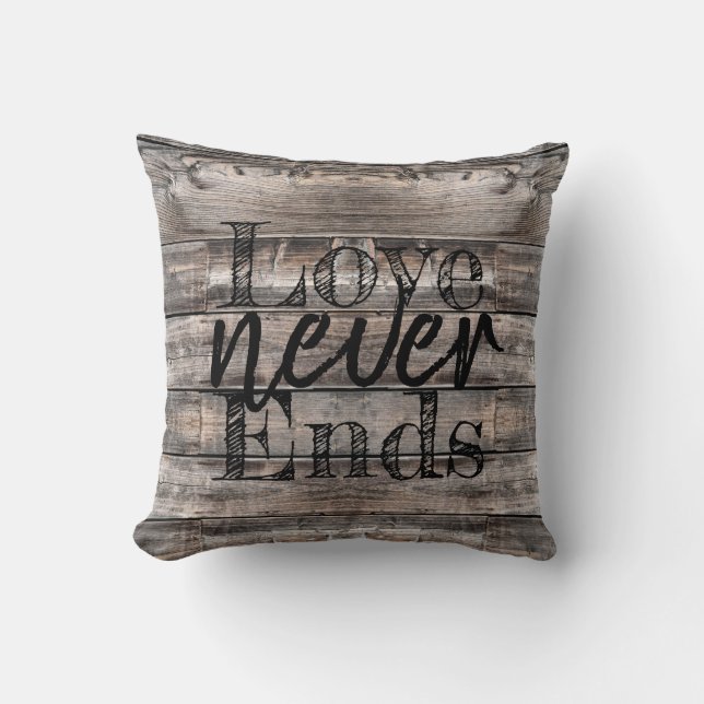 rustige chic LOVE NEVER ENDS | SIERKUSSEN (Voorkant)