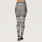 rustige chic SIMPLY LOVED script op barnwood | Leggings (Achterkant)