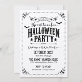 Rustige Chic Spooktacular Halloween Party Kaart (Voorkant)