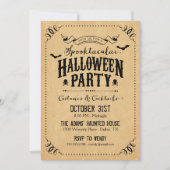Rustige Chic Spooktacular Halloween Party Kaart (Voorkant)