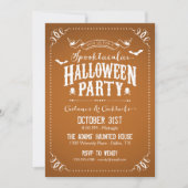 Rustige Chic Spooktacular Halloween Party Kaart (Voorkant)