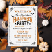 Rustige Chic Spooktacular Halloween Party Kaart
