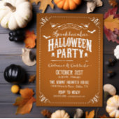 Rustige Chic Spooktacular Halloween Party Kaart