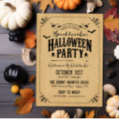 Rustige Chic Spooktacular Halloween Party Kaart