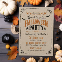 Rustige Chic Spooktacular Halloween Party