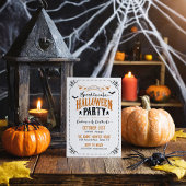 Rustige Chic Spooktacular Halloween Party Kaart