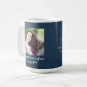 Rustige Christelijke Bijbelverse Afstuderen Foto Koffiemok (Voorkant links)