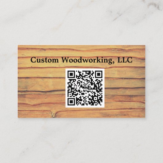 Rustige Circulaire Zw Code van het Hout van de Won Visitekaartje (Achterkant)