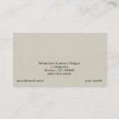 Rustige Cirkelzagen Carpentry QR Code Front Visitekaartje (Achterkant)