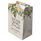 Rustige citrusvruchten oranje botanisch bedankt, l medium cadeauzakje (Achterkant Gekanteld)