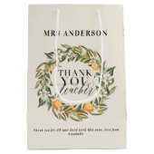 Rustige citrusvruchten oranje botanisch bedankt le medium cadeauzakje (Achterkant)