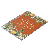 Rustige citrusvruchten vrijgezellenfeest botanisch notitieboek (Linkerzijde)