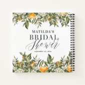 Rustige citrusvruchten vrijgezellenfeest botanisch notitieboek (Achterkant)