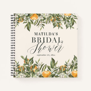 Rustige citrusvruchten vrijgezellenfeest botanisch notitieboek