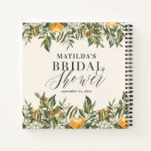 Rustige citrusvruchten vrijgezellenfeest botanisch notitieboek (Achterkant)