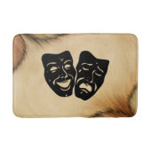 Rustige comedy- en tragedie-theatermaskers badmat (Voorkant)