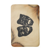 Rustige comedy- en tragedie-theatermaskers badmat (Voorkant Verticaal)