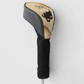 Rustige comedy- en tragedie-theatermaskers golfheadcover (Schuin)