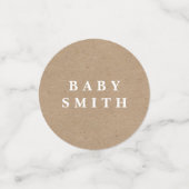 Rustige Confetti van Baby shower en witte olie (Kleine voorkant)