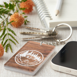 Rustige cottage, blokhut, schuur | Aangepaste fami Sleutelhanger