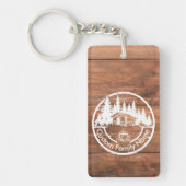 Rustige cottage, blokhut, schuur | Aangepaste fami Sleutelhanger (Voorkant)
