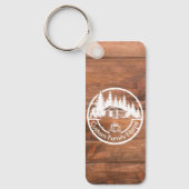 Rustige cottage blokhut schuur | Aangepaste famili Sleutelhanger (Voorkant)