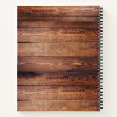 Rustige country Cowgirl Boots & Pet Barn Wood Plan Notitieboek (Achterkant)