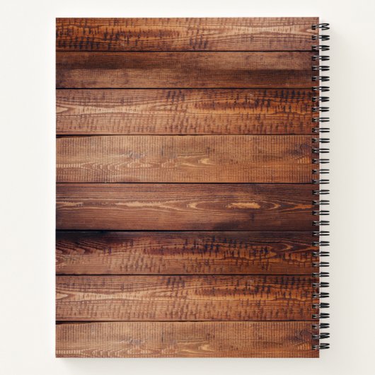 Rustige country Cowgirl Boots & Pet Barn Wood Plan Notitieboek (Achterkant)