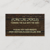 Rustige country Old Wood Kijk uit Visitekaartje (Achterkant)